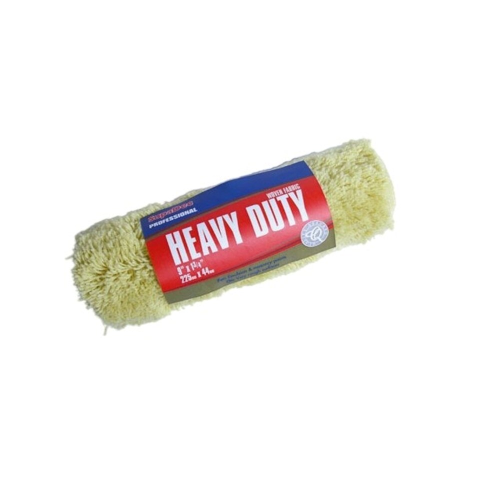 SupaDec Heavy Duty Long Pile Paint Roller Sleeve - Yellow - 255mm x 44mm