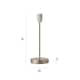 image 7 of ValueLights Modern Table Lamp Base In Brushed Chrome Metal Finish | Chrome