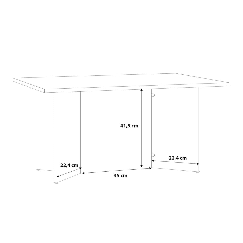 image 1 of Karon Coffee Table in Sonoma Oak