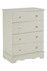 image 4 of Interiors by Premier 4 Drawer Chest, White Dresser Chest of Drawers, White Dresser and Chest of Drawers, Modern Drawer Chest | Cream
