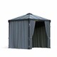 image 2 of Curtain Set for Rectangle Gazebo - Polyester - L217 x W401 cm - Grey (Gazebo Not Included)