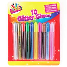 ArtBox 10 Glitter Glues Pens - Multicoloured - One Size