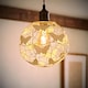 image 3 of ValueLights Modern Cream Butterfly Wire Frame Globe Ceiling Pendant Light Shade