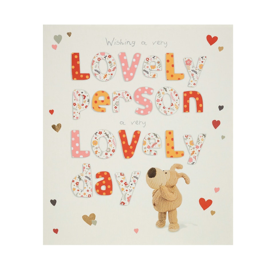 image 1 of Birthday Card - Boofle stood looking up