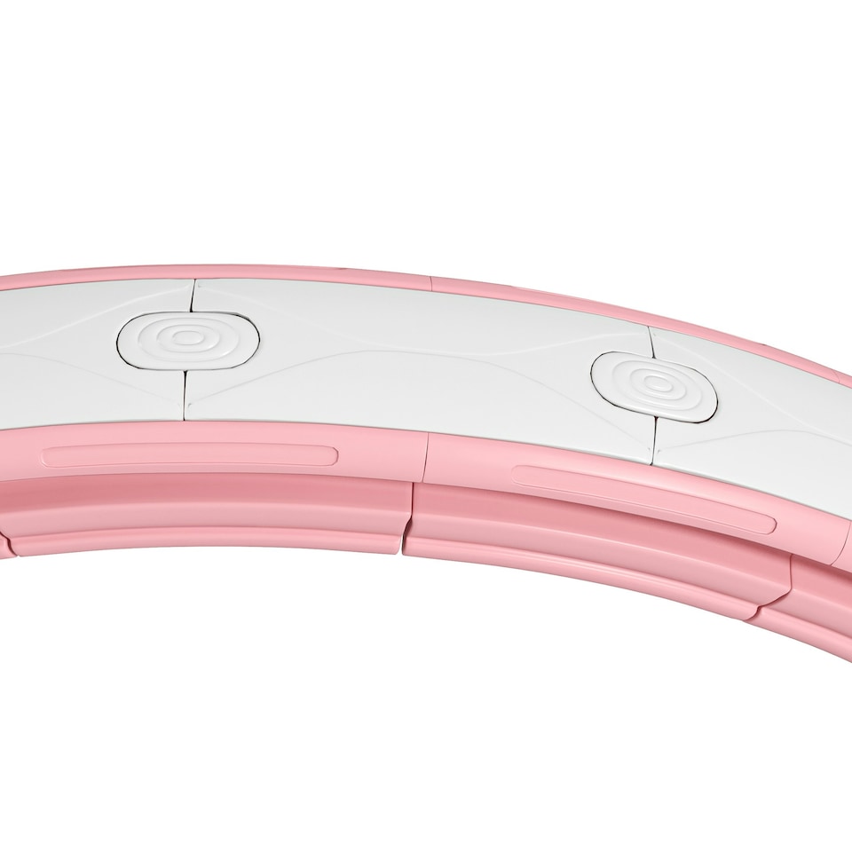 image 1 of SPORTNOW Smart Weighted Hula Hoop with 16 Detachable Knots, Pink