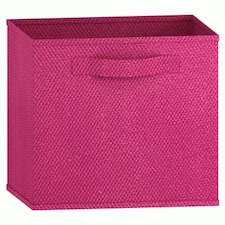 Collapsible Non-Woven Storage Box - M Pink | Colour: Dark Pink
