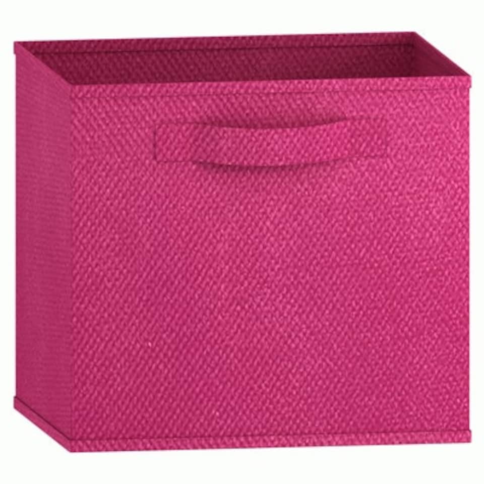 image 1 of Collapsible Non-Woven Storage Box - M Pink | Colour: Dark Pink