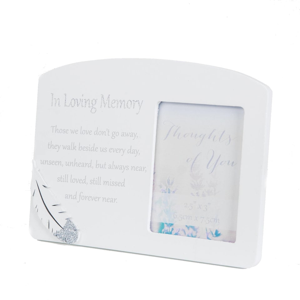 image 1 of Thoughts Of You Memorial Photo Frame - In Loving Memory