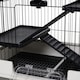 image 7 of PawHut Four-Level Small Animal Cage, Indoor Pet House, Black, 81 x 52.5 x 114 cm