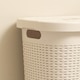image 9 of Addis Rattan Effect 50L Laundry Hamper - Cream