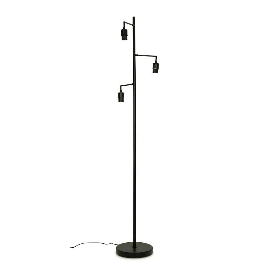 image 1 of ValueLights Balboa Painted Black Floor Lamp
