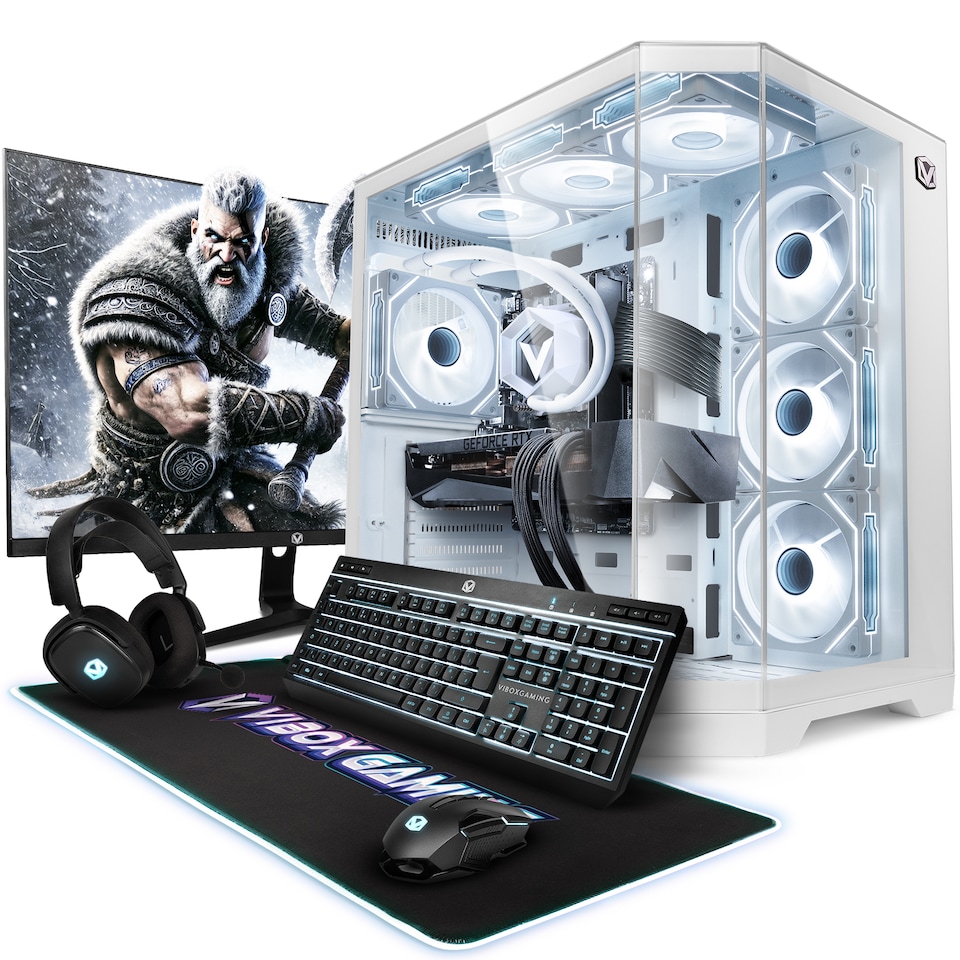 Vibox Gaming PC - Ryzen 7 9800X3D, RX 9070 XT, 32GB DDR5 RAM, 1TB