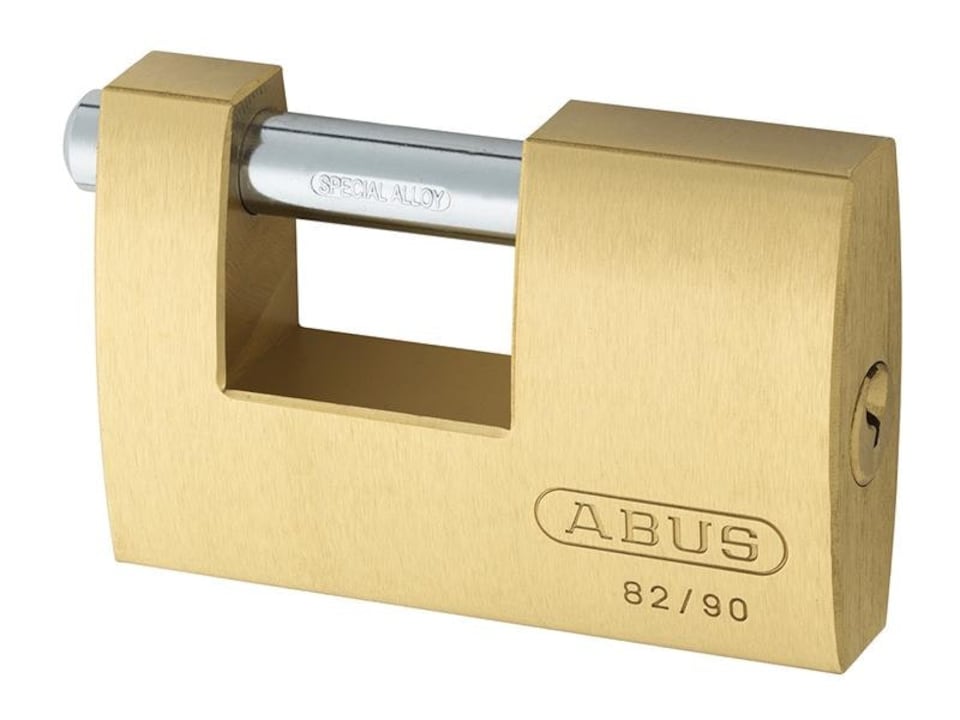 ABUS Mechanical 82/90Mm Monoblock Brass Shutter Padlock Keyed Alike 8521 | Multi
