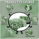 image 2 of VELVETIO Birdie Blossom Printed Duvet Cover Set Reversible Polycotton Beddings Green | King