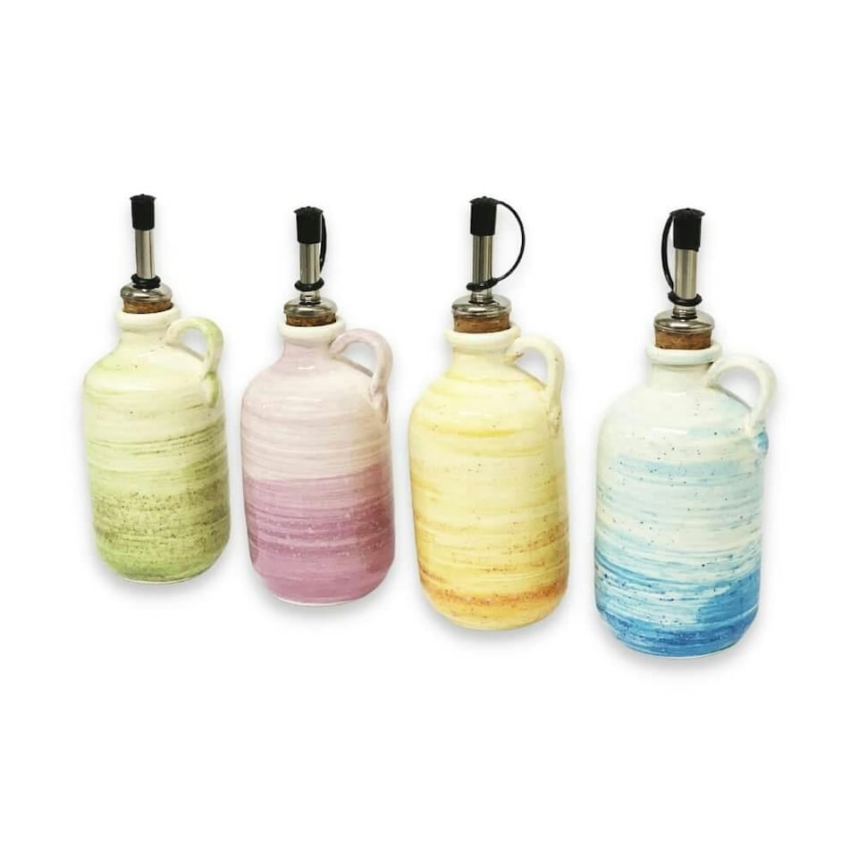 image 1 of Verano Spanish Ceramics Pastel Beach Oil Drizzler - 250ml Green