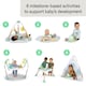 image 2 of Ingenuity Tummy-to-Toes 6-in-1 Milestone Center Baby Jumper Mat 0-48 Months