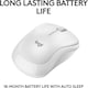 image 5 of Logitech M240 Silent Bluetooth Wireless Mouse Comfortable Shape Off White