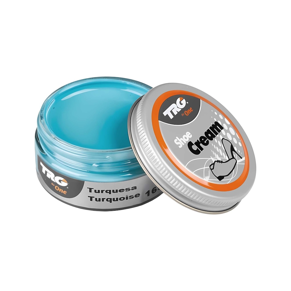 image 1 of TRG Shoe Cream - Polish and Leather Care for Shoes, Boots and Footwear 50ml | Blue | Turquoise