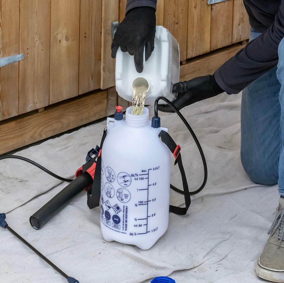image 1 of Soluguard Woodworm & Rot Sprayer Kit 2 x 5 Litres - Ready for Use & Solvent-Free Woodworm Killer