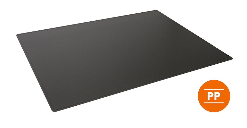 image 1 of Durable Smooth Non-Slip Desk Mat Laptop PC Keyboard Mouse Pad | 65x50 cm | Black | Black