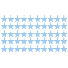 Light Blue Plastic Star Shaped Balloon Weights 8g - Pack of 50