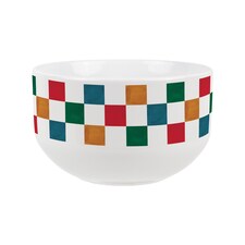 Checkered Ceramic Bowl