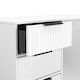 image 6 of Menai 4 Drawer Vanity in White Matt (Ready Assembled) | White | White Matt