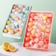 image 3 of Mini Sphere Ice Cube Tray x 2 and Holder Pink