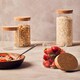 image 3 of Interiors by Premier Small Glass Jar, Eco-Friendly Glass with Airtight Cork Lid and Chalkboard Label, Perfect for Storing Spices