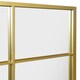 image 6 of The Fenestra - Gold Modern Window Leaner / Wall Mirror 69" X 33" (174CM X 85CM) Gold