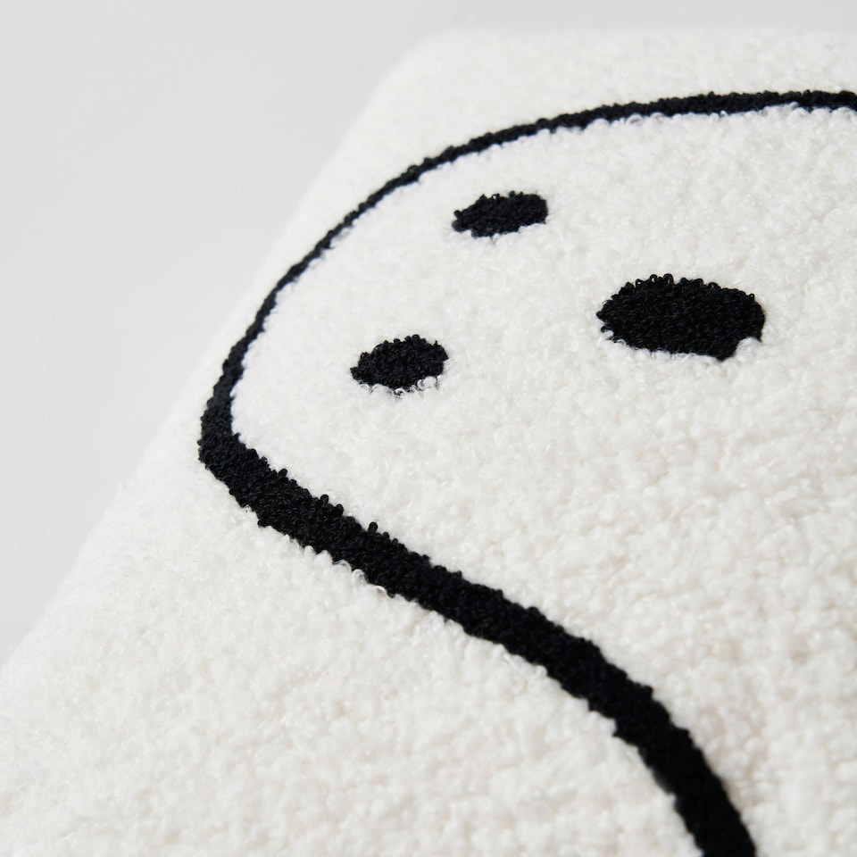 image 1 of BHS Ghost Tufted Cushion, White