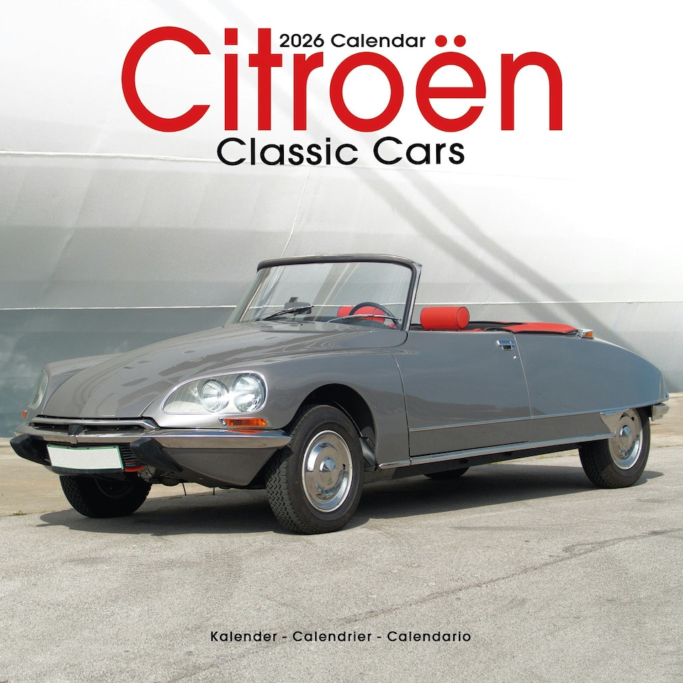 image 1 of Citroen Classic Cars 2026 Calendar | Square Wall Calendar | Car Enthusiast Gift | Plastic Free Packaging | by Avonside Publishing