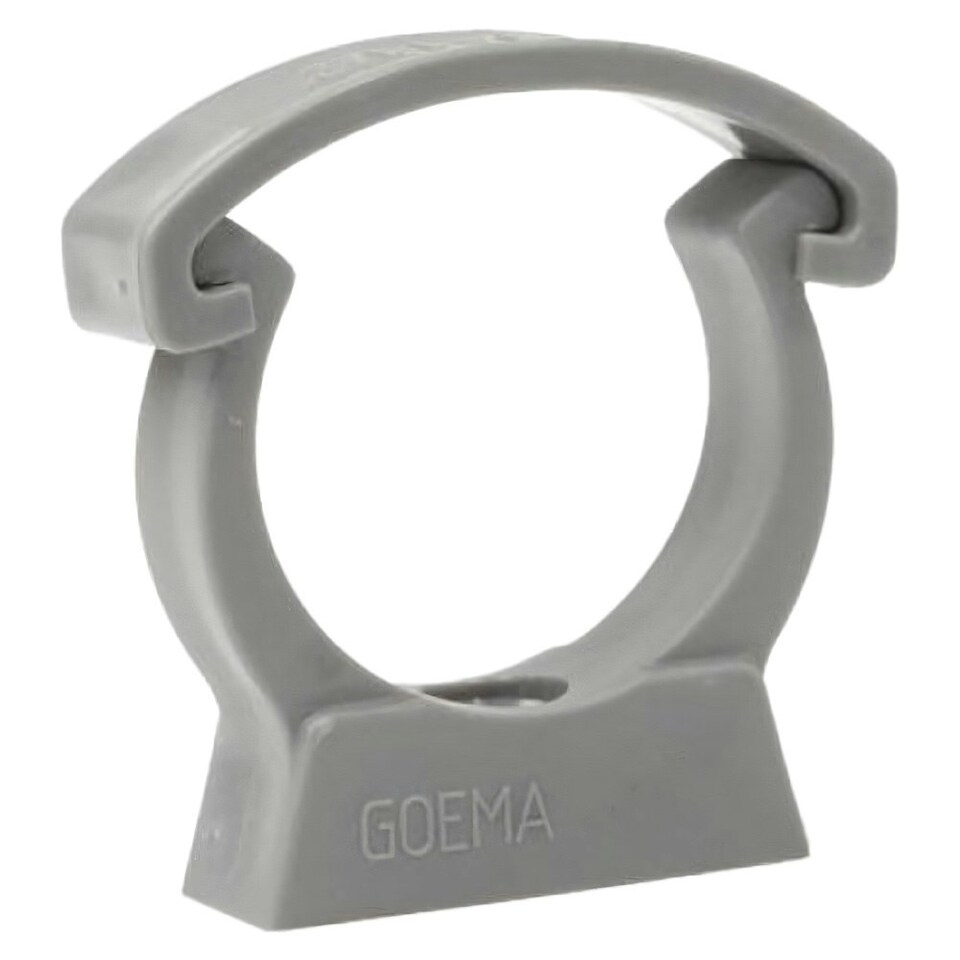 2in Grey PVC Pipe Clip with Safety Clip
