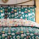 image 2 of Fusion Christmas Ornaments Duvet Cover Set Green