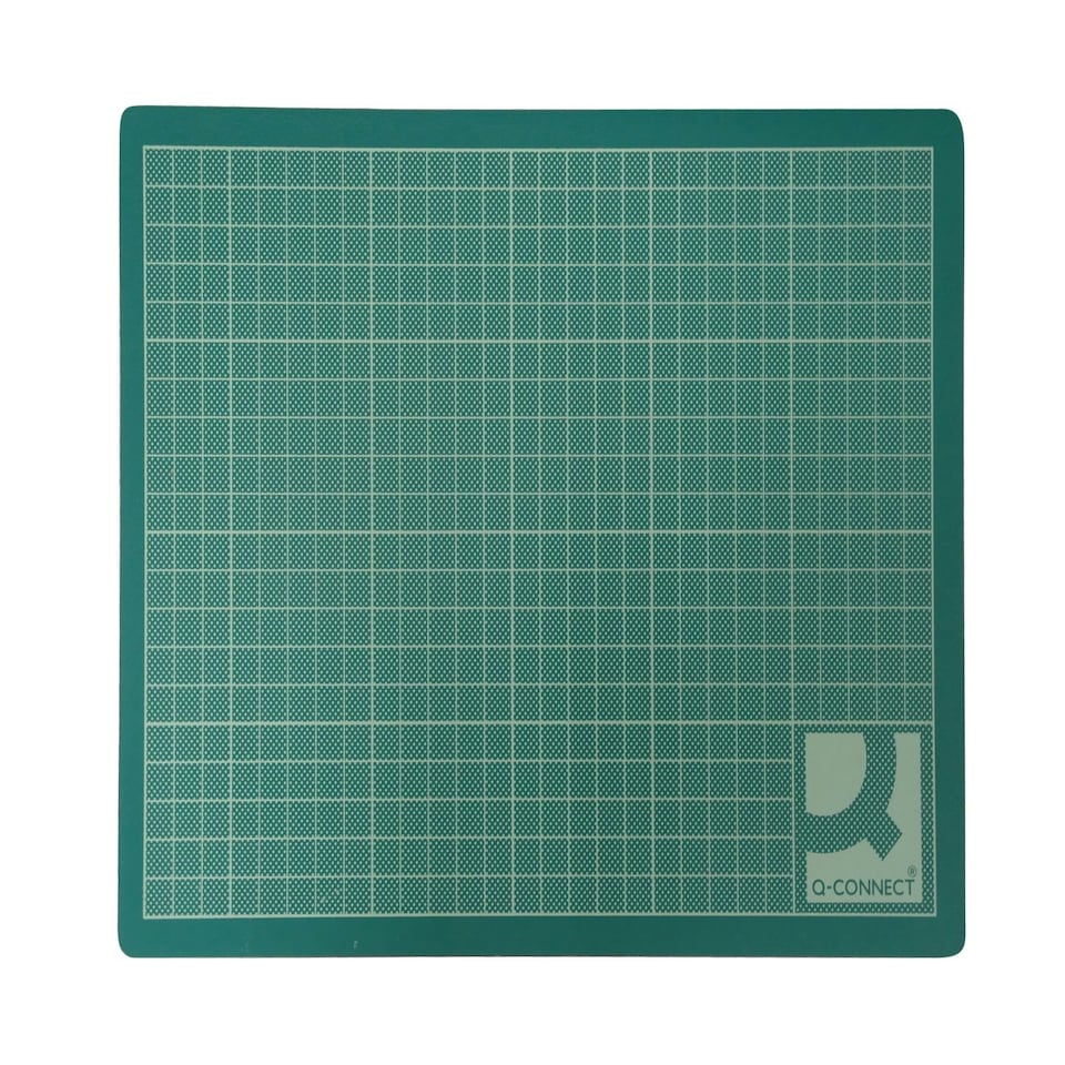 image 1 of Q-Connect Cutting Mat Non-Slip PVC A2 Green