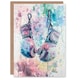 image 2 of Boxing Gloves Pastel Watercolour Splash Him Her Birthday Card