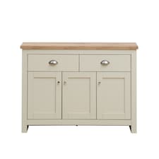 Lisbon Sideboard 3 Doors 2 Drawers Buffet Storage Cabinet Cupboard Cream
