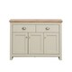 image 1 of Lisbon Sideboard 3 Doors 2 Drawers Buffet Storage Cabinet Cupboard Cream