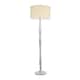image 4 of ValueLights Victoria Grey Wood Floor Lamp Cream Shade