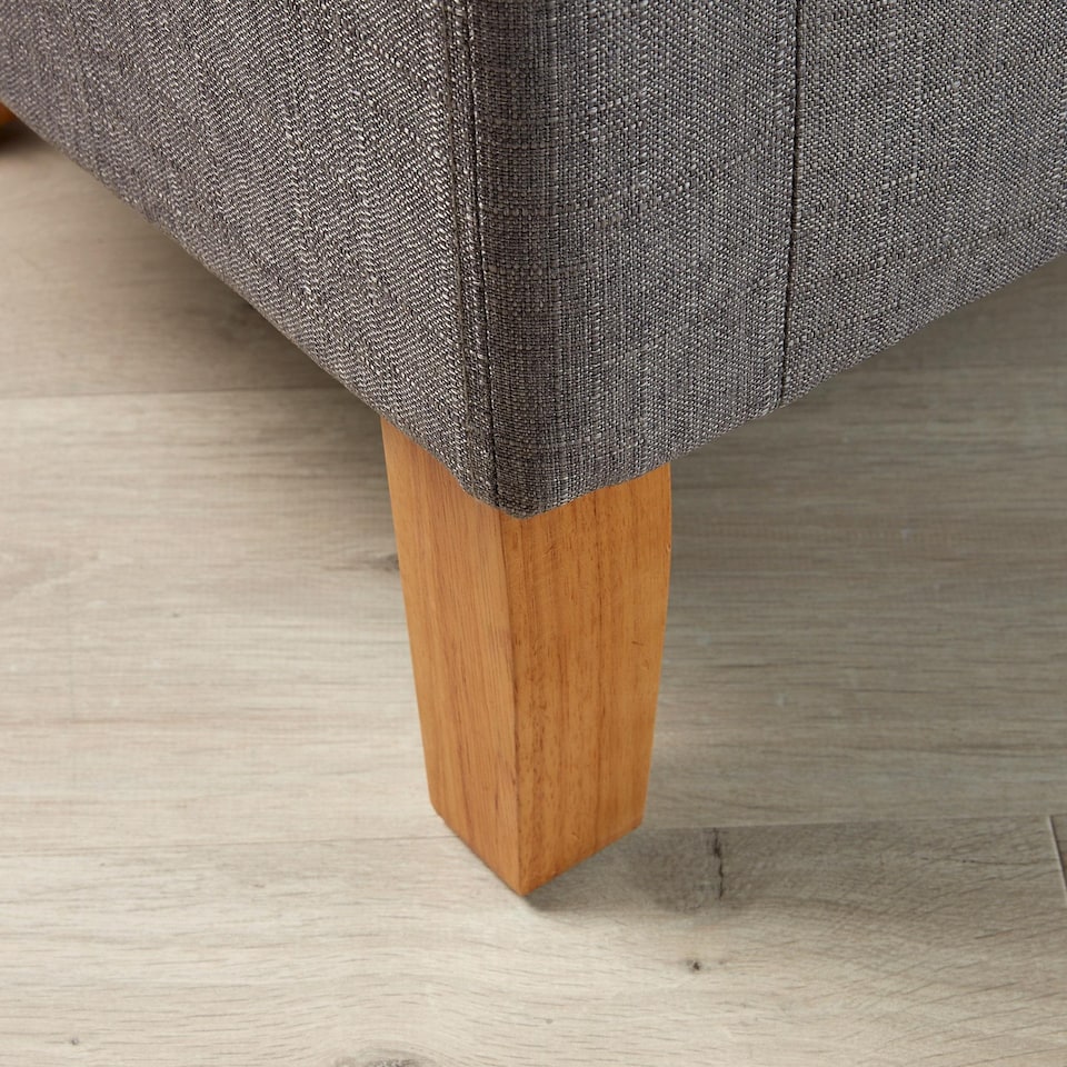 image 1 of Fabric Tub Chair Colour Range Wooden Legs Armchair Living Room Modern Office | Grey