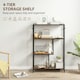 image 3 of HOMCOM Industrial Bookshelf Bookcase w/ Open Shelves for Study Brown