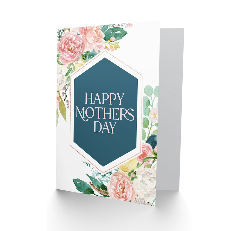 image 1 of Mothers Day Card Watercolour Flower Mum Card