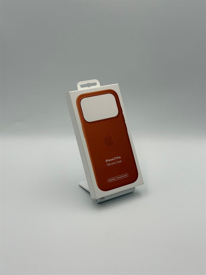image 1 of Apple Silicone Case with MagSafe for iPhone 17 Pro 6.3 Terra Cotta A3559 - MGFJ4ZM/A