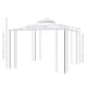 image 5 of Outsunny 3Mx3M Garden Gazebo Double Top Outdoor Canopy Patio Event Party Wedding Tent Backyard Sun Shade with Netting  Cream White