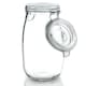image 2 of Nicola Spring Heart Glass Storage Jars - 1.5 Litre - Clear Seal - Pack of 3