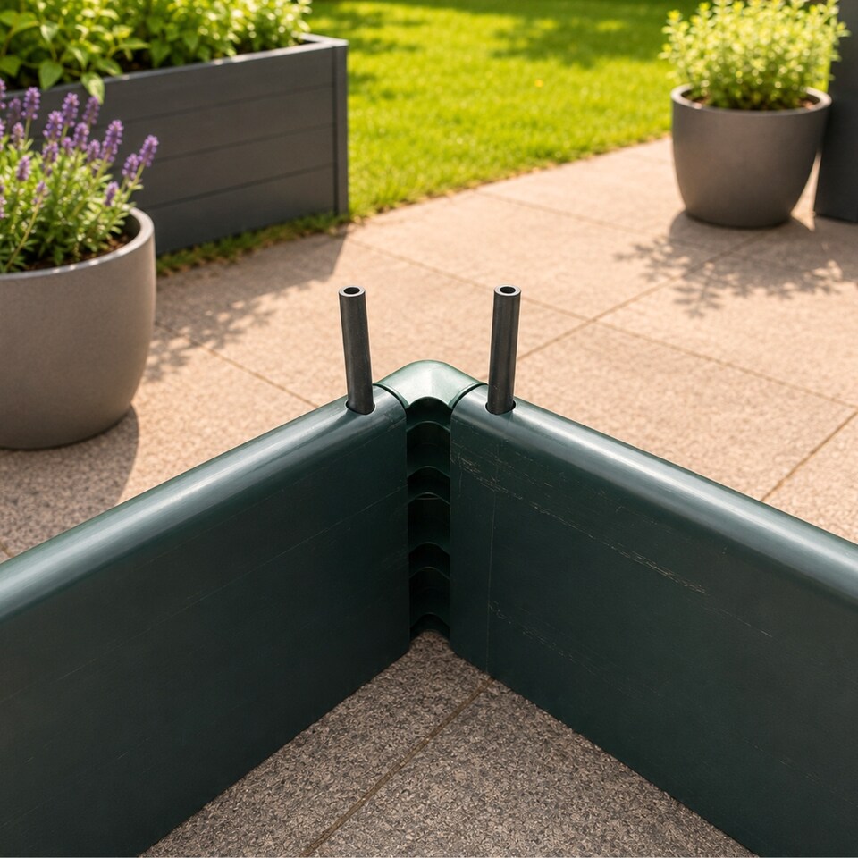 image 1 of GardenSkill Garden Raised Vegetable Bed 2.5x2.5x0.5m H - Modular Crop Flower Planter Frame - Ultra Deep 20 Inch Grow Box Trough