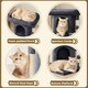 image 4 of Yaheetech 50 cm 2-Level Cat Tree with Condo Dark Grey