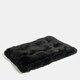 image 4 of OHS Soft Cosy Warm Fluffy Pet Dog Cat Large Cushioned Plump Plush Mat, 80x60cm Black | L
