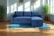 image 2 of The Tranquilo 3 Seater Sofa Bed in Black or Navy | Blue | One Size