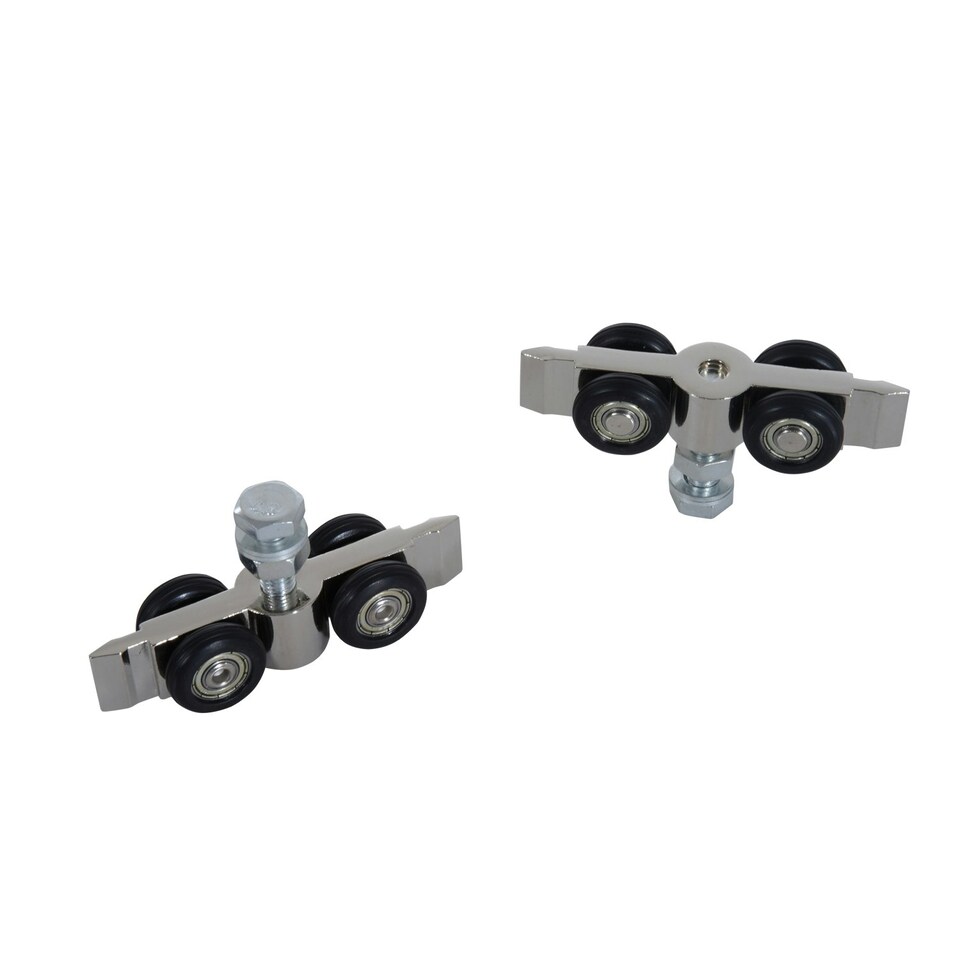 image 1 of HOMCOM Sliding Barn Door Closet Hardware Track Kit for Slingle Door 6.5FT/2000mm Brown